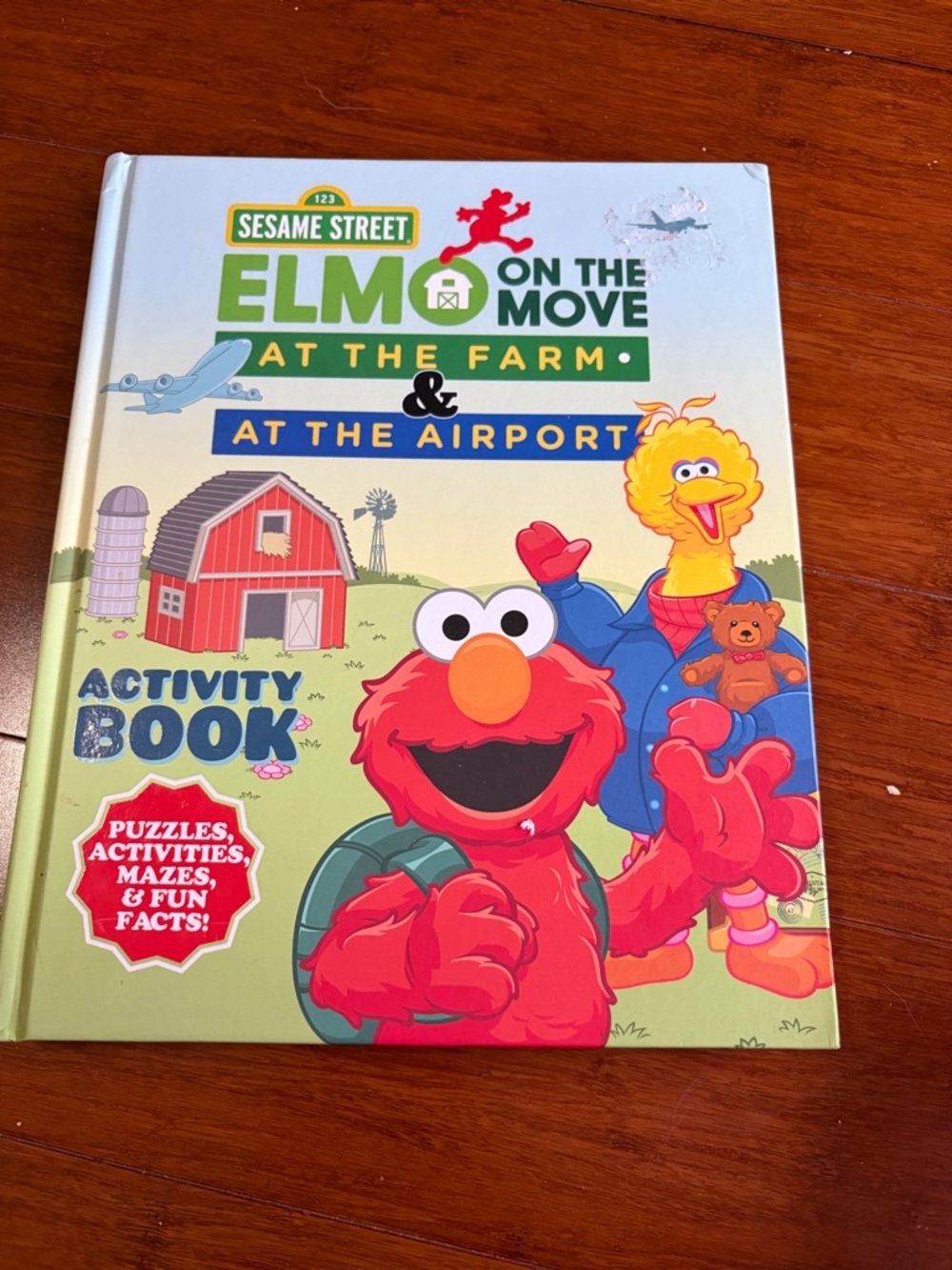 Sesame Street Elmo & Big Bird Activity Print - Red, Yellow, Green, Blue